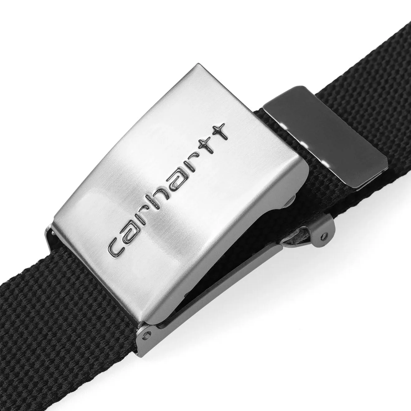 Accessoires Carhartt WIP accessoires Homme Ceinture à clip Carhartt WIP Chrome Noir