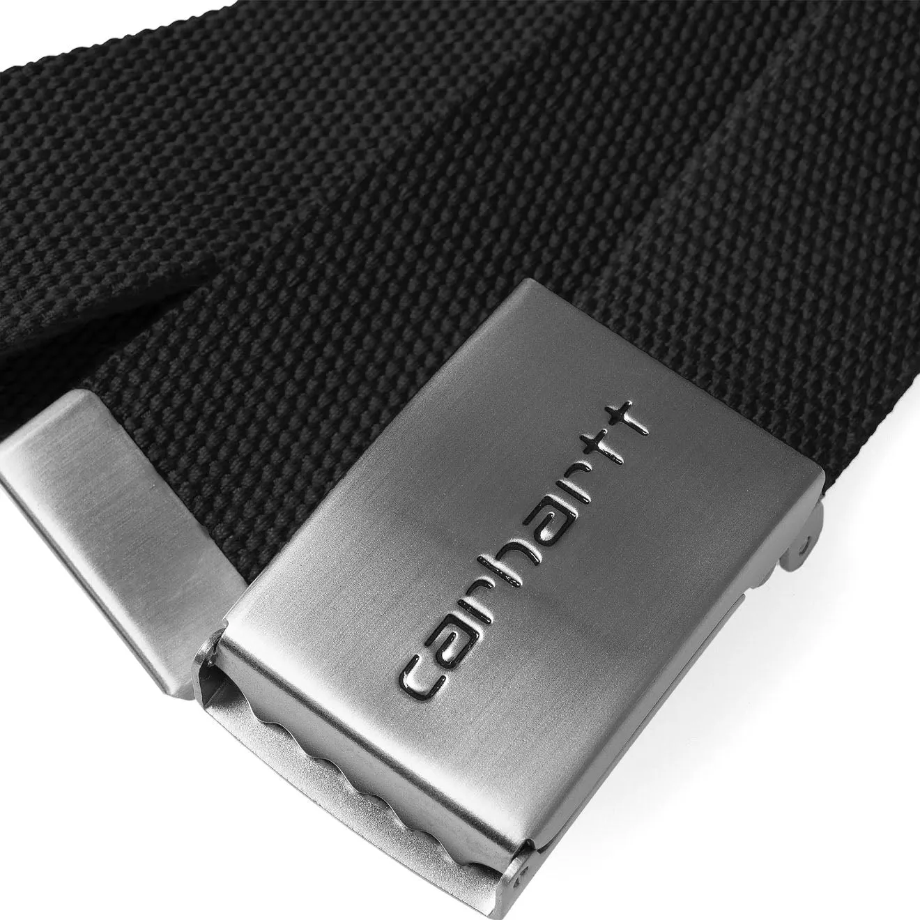 Accessoires Carhartt WIP accessoires Homme Ceinture à clip Carhartt WIP Chrome Noir