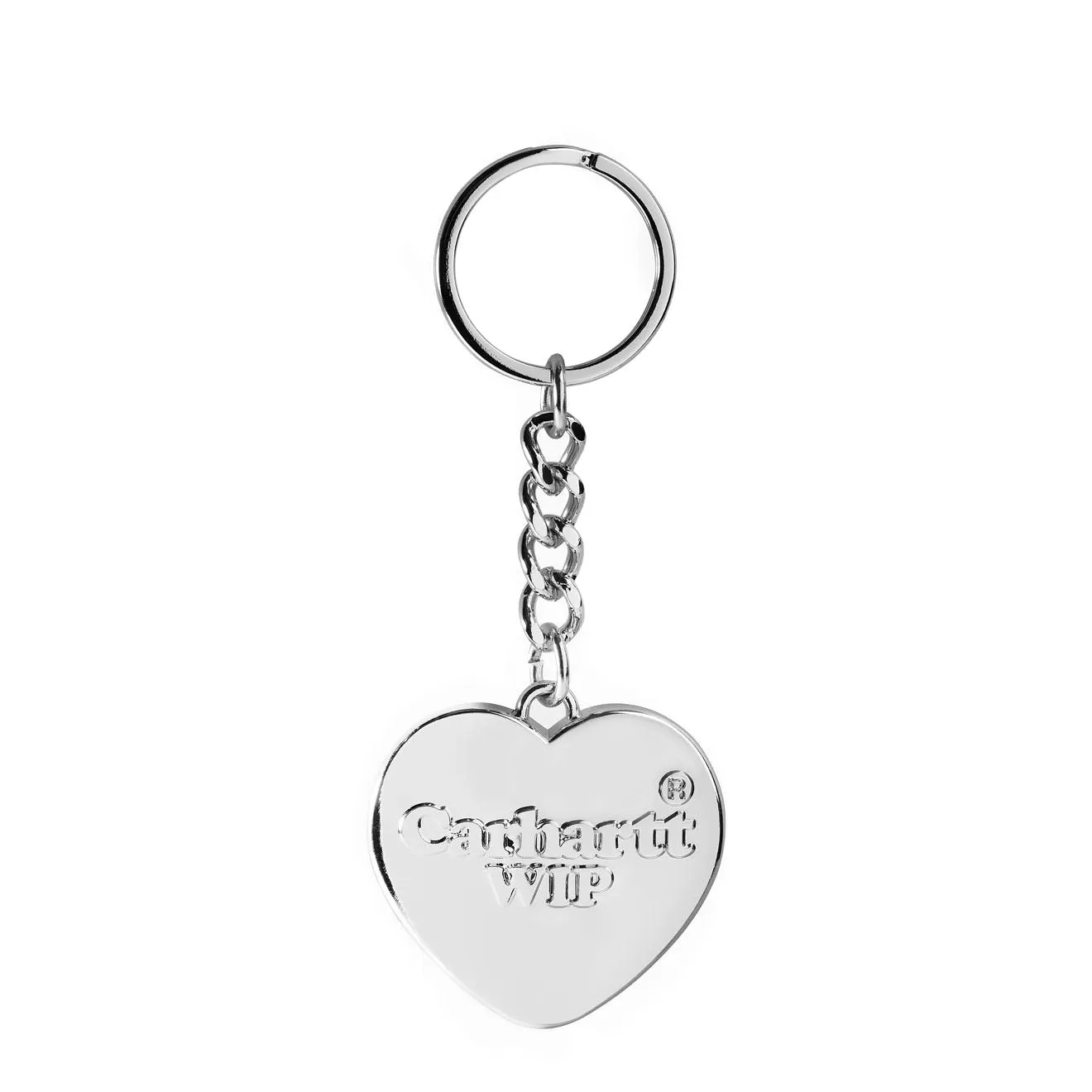 Accessoires Carhartt WIP - Porte-clés en forme de cœur en argent pour hommes