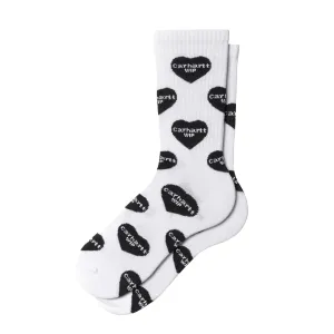 Accessories Carhartt Wipaccessories Men Carhartt WIP Heart Logo Socks Heart Logo Jacquard / White