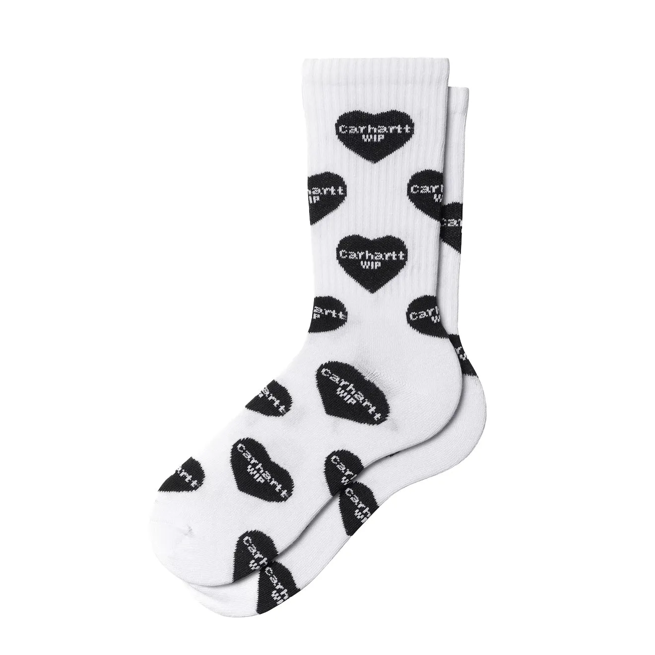Accessoires Carhartt WIPaccessoires Homme Carhartt WIP Chaussettes Logo Cœur Logo Jacquard / Blanc
