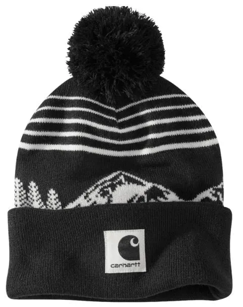 Accessoires_Carhartt_Bonnet en tricot à pompon montagne