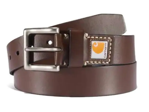 Accessoires_Carhartt_Accessoires Ceinture en cuir Legacy pour homme - Finition rouleau nickel