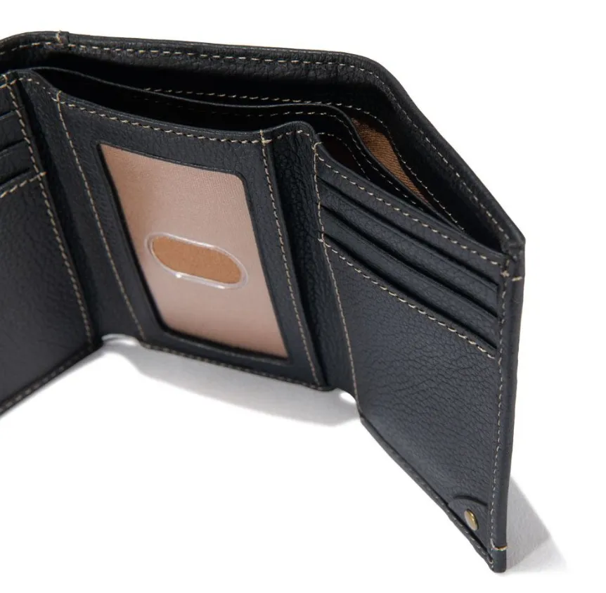 Accessoires_Carhartt_Accessoires Portefeuille Trifold en Cuir Galet pour Homme