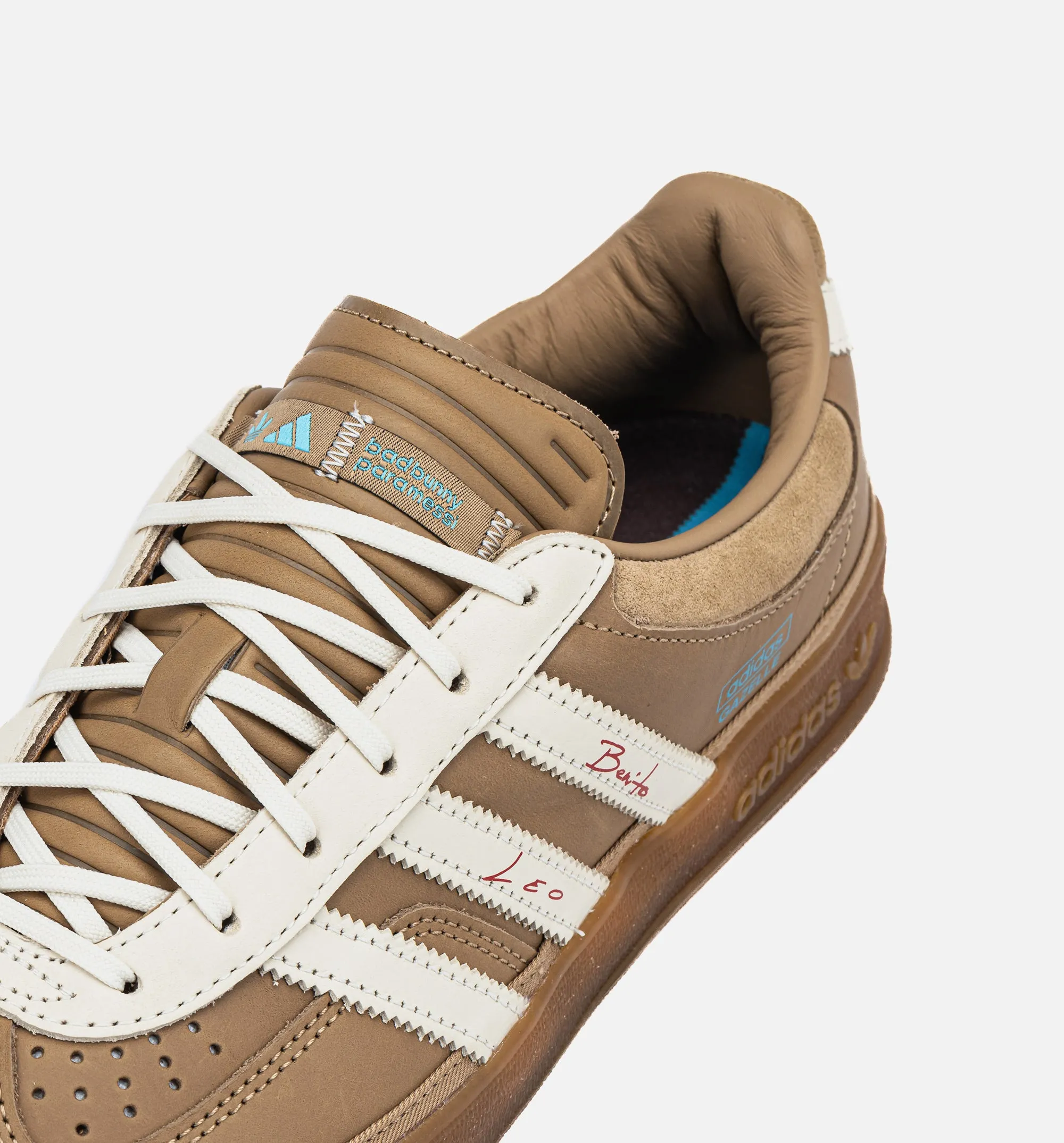 Adidas Vêtements Lionel Messi x Bad Bunny x Gazelle Indoor Chaussure de Style Homme en Carton - Carton/Blanc Crème/Brun Sauvage