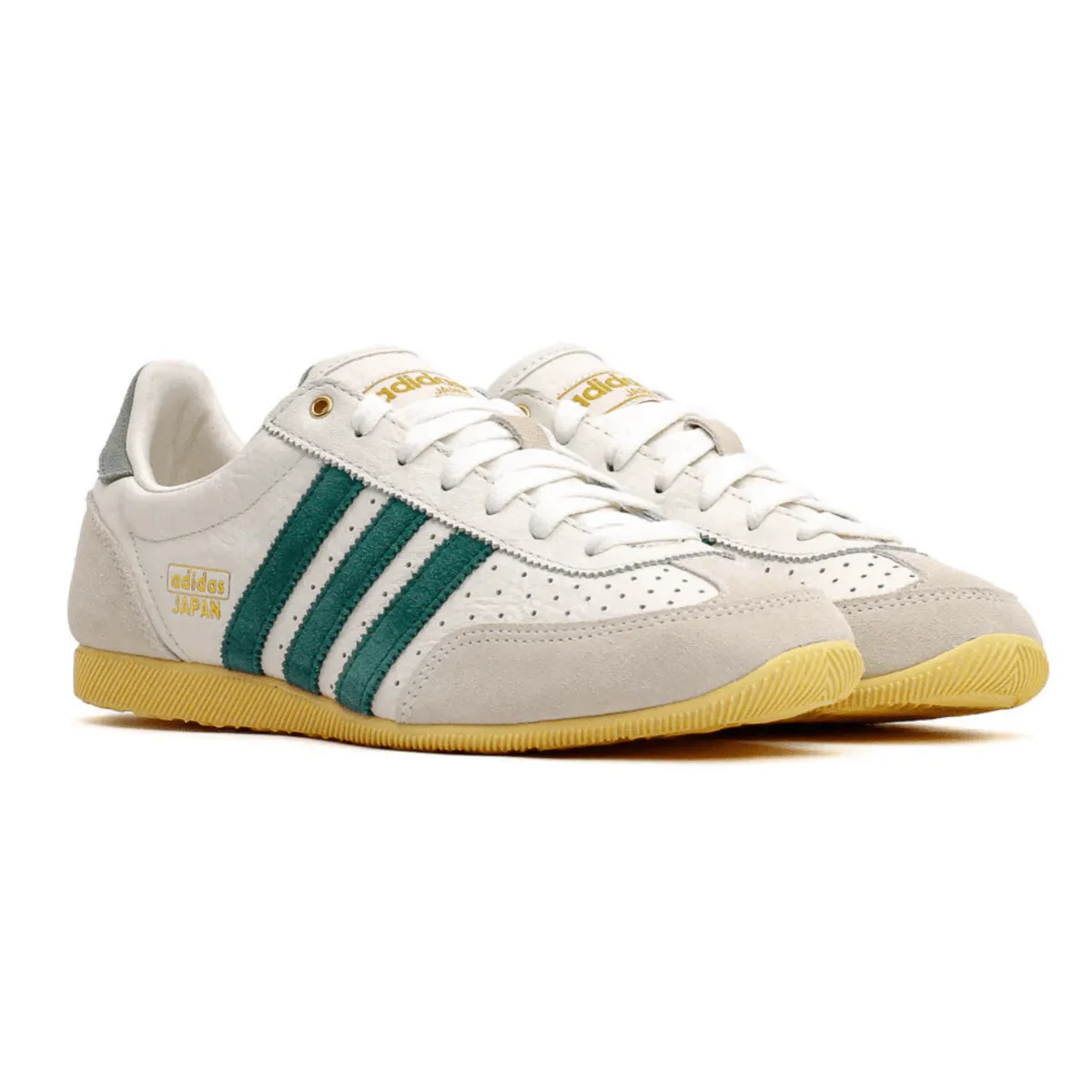 Adidas Femmes Japon Blanc Cassé/Vert Universitaire/Teinte Orange Chaussures Adidas