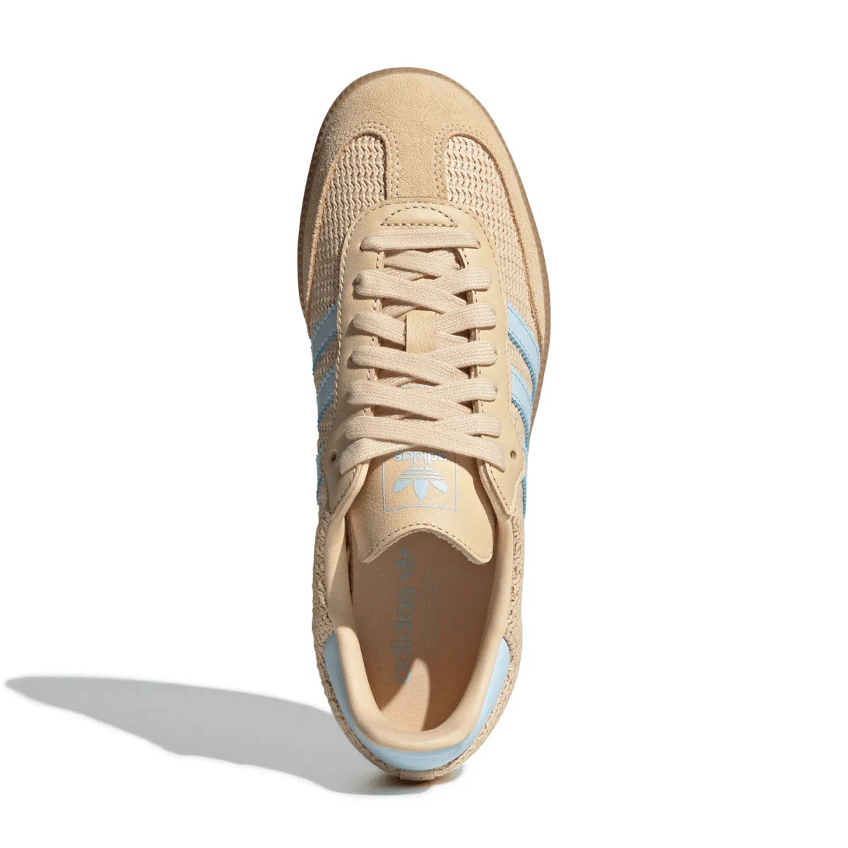 Adidas Femme Samba OG Noir de Base/Strata Sable/Tinte Ciel
