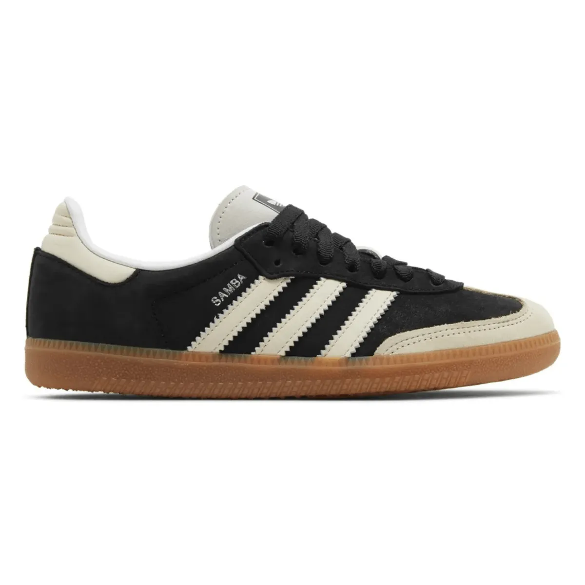 Adidas Femme Samba OG Noir Fondamental/Blanc Merveille/Argent Métallisé Chaussures Adidas