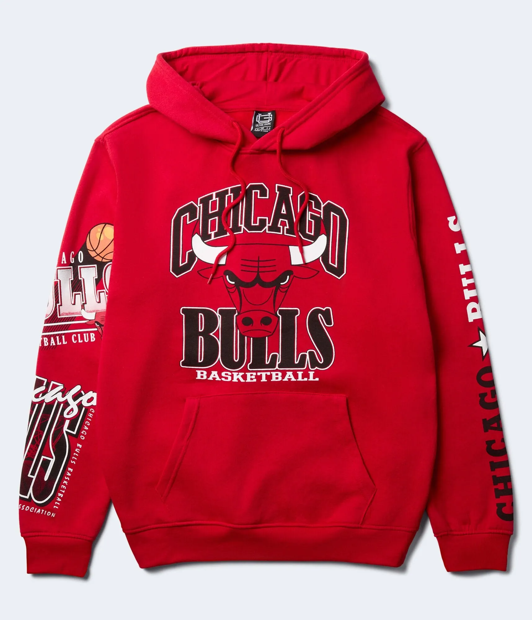 Pull à capuche de basketball Aeropostale pour hommes Chicago Bulls - Taille L - Coton - Mode adolescent et vêtements Rouge Aeropostale