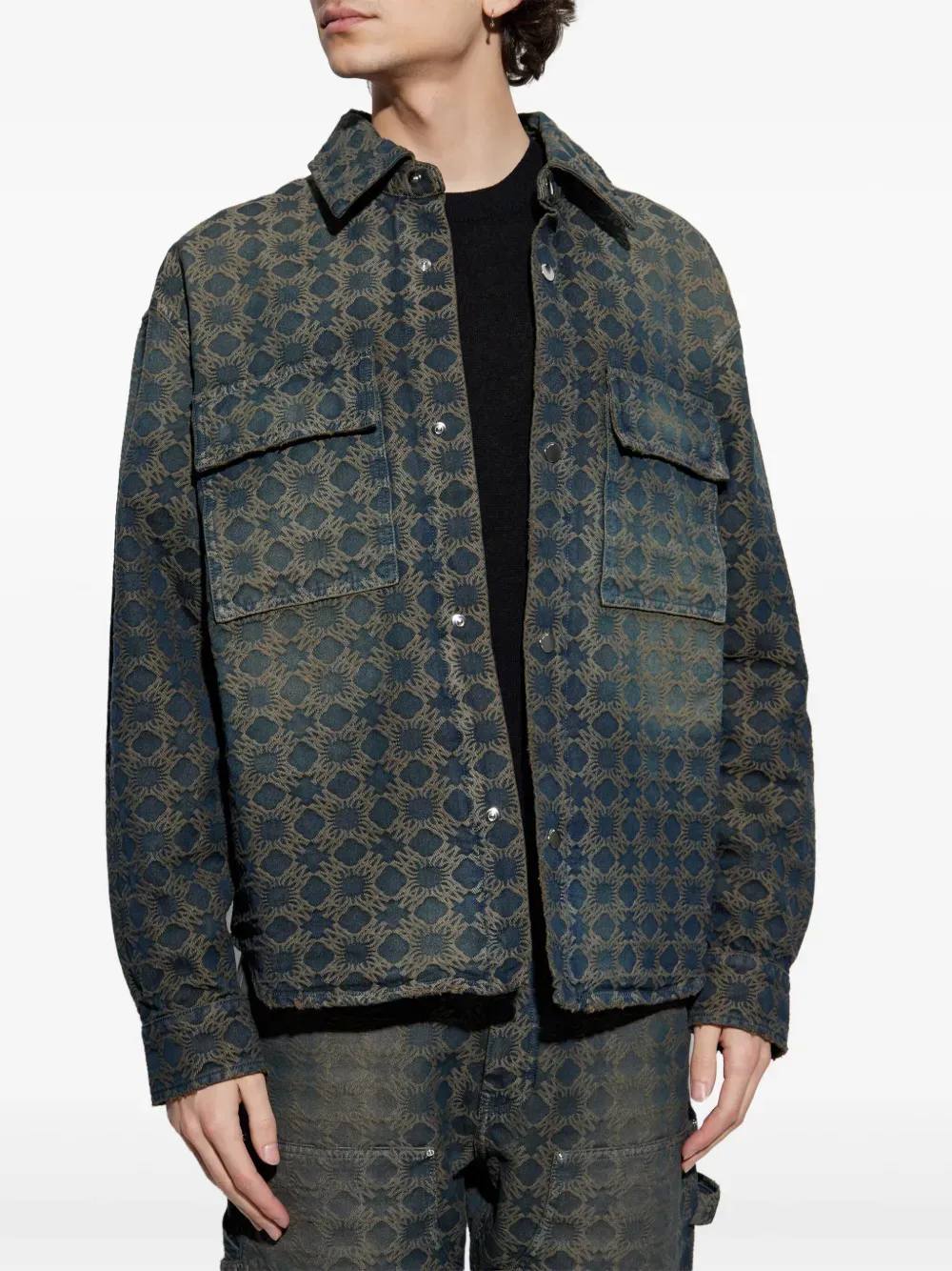 AMIRI - Veste oversize en jacquard Ma Quad pour homme_amiri