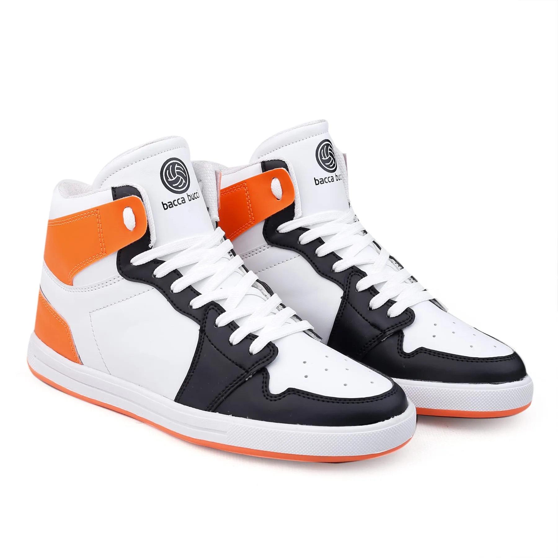 Bacca Bucci Chaussures de Sport à Haute Tige à Talon Plat pour Garçons ou Filles Style Streetwear (Âge : 8 Ans à 12 Ans)
