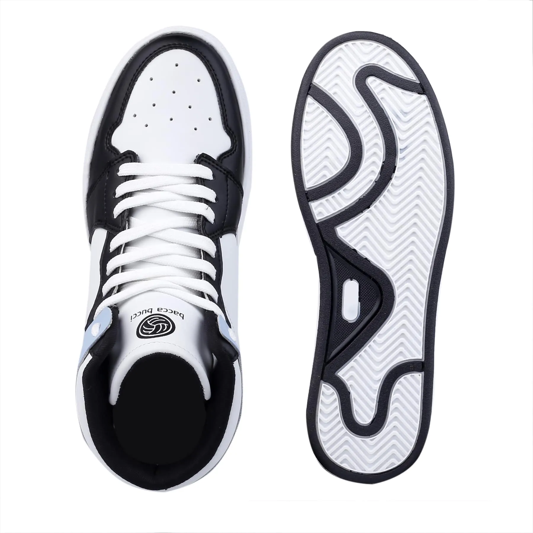 Bacca Bucci Chaussures de Sport à Haute Tige à Talon Plat pour Garçons ou Filles Style Streetwear (Âge : 8 Ans à 12 Ans)