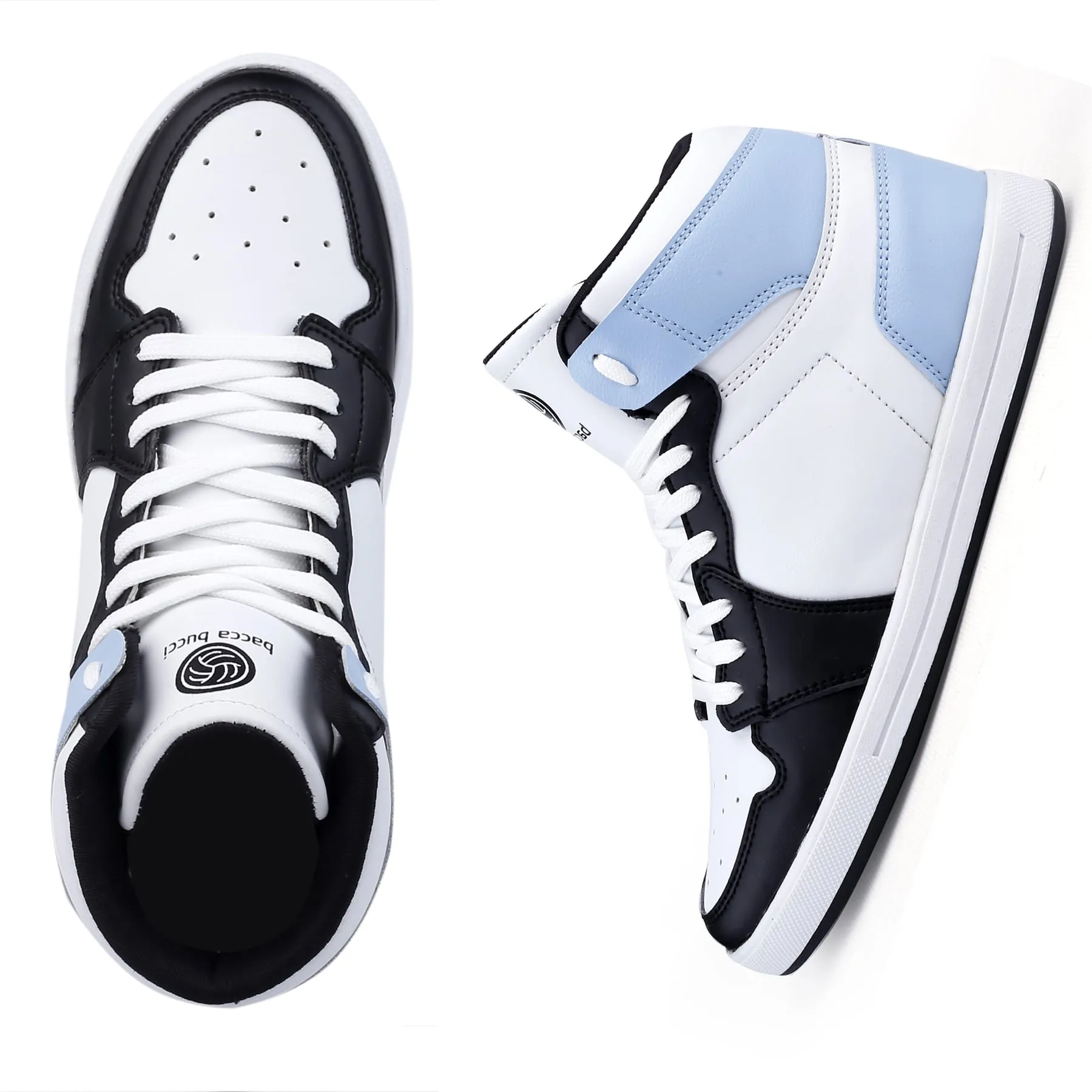 Bacca Bucci Chaussures de Sport à Haute Tige à Talon Plat pour Garçons ou Filles Style Streetwear (Âge : 8 Ans à 12 Ans)