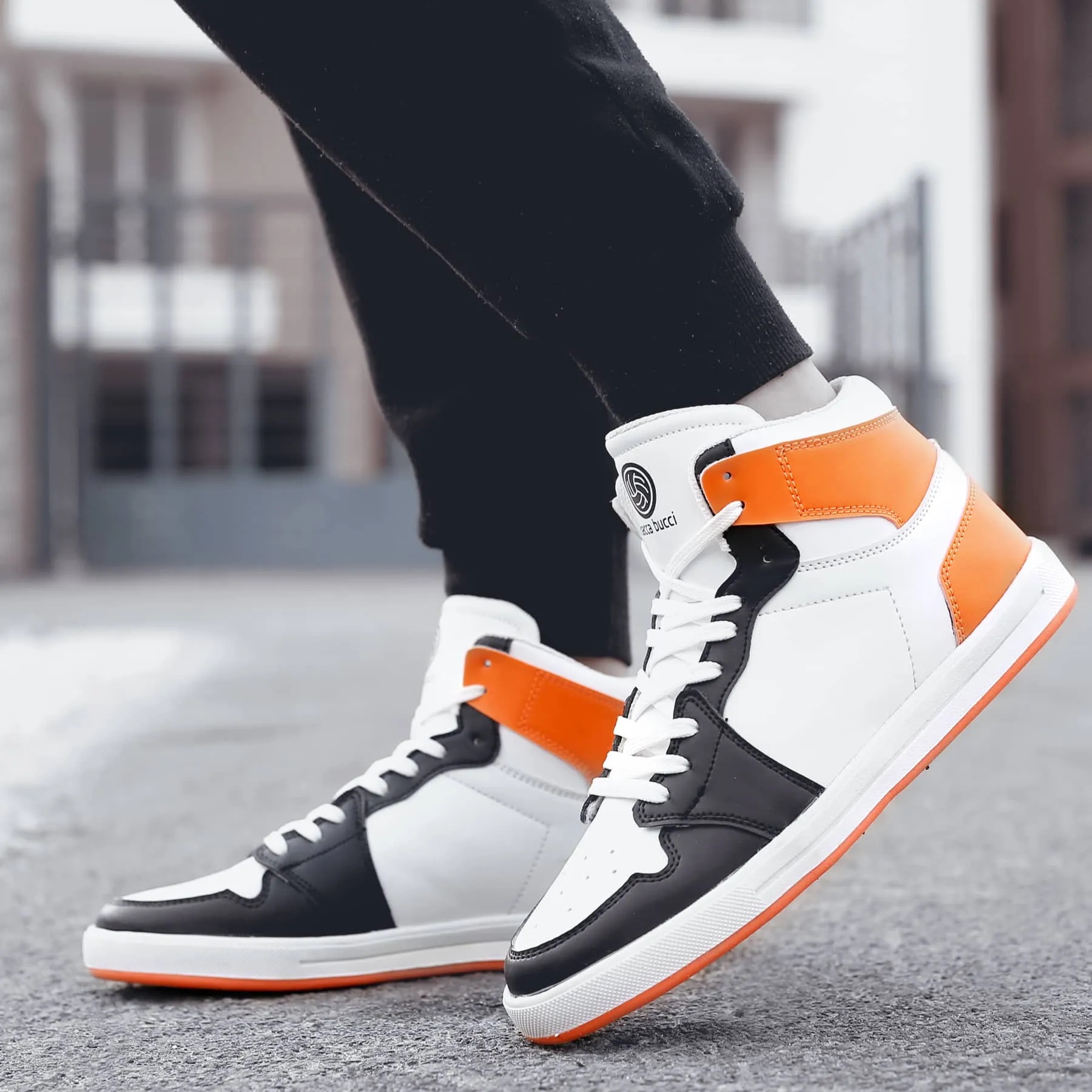 Bacca Bucci Chaussures de Sport à Haute Tige à Talon Plat pour Garçons ou Filles Style Streetwear (Âge : 8 Ans à 12 Ans)