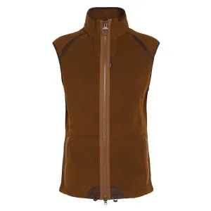 Barbour Langdale Fleece Gilet Rust Brown Clothing Barbour