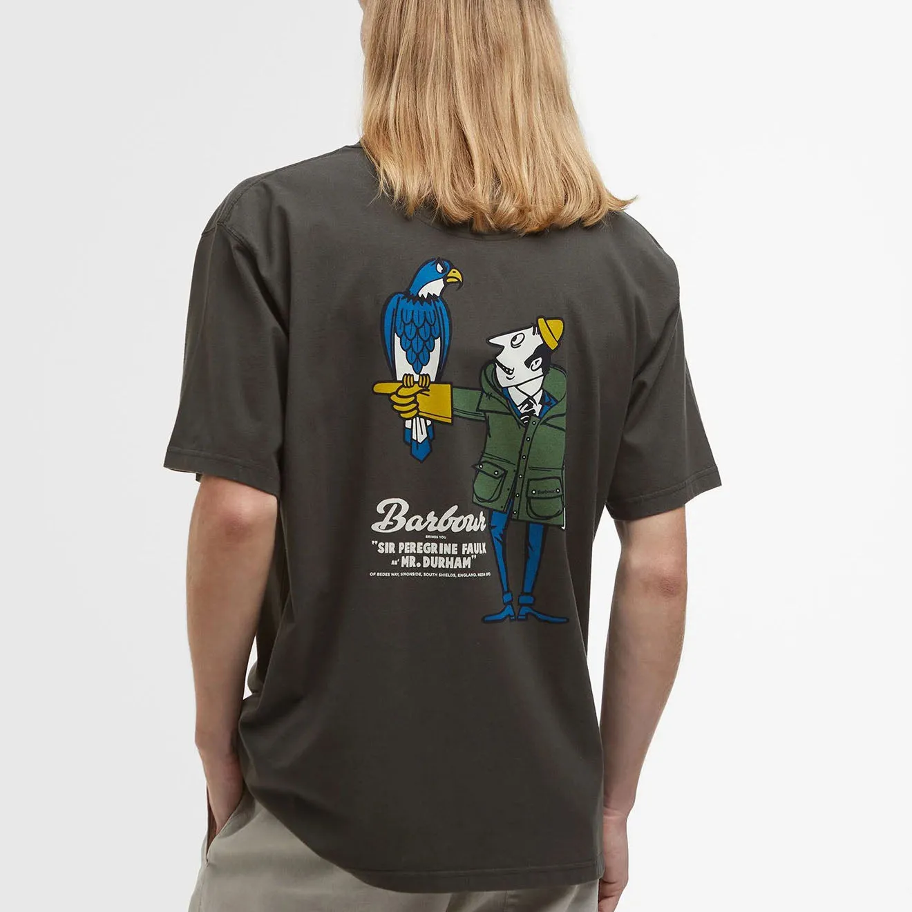 Barbour Newclyde T-Shirt graphique ajusté Sauge
