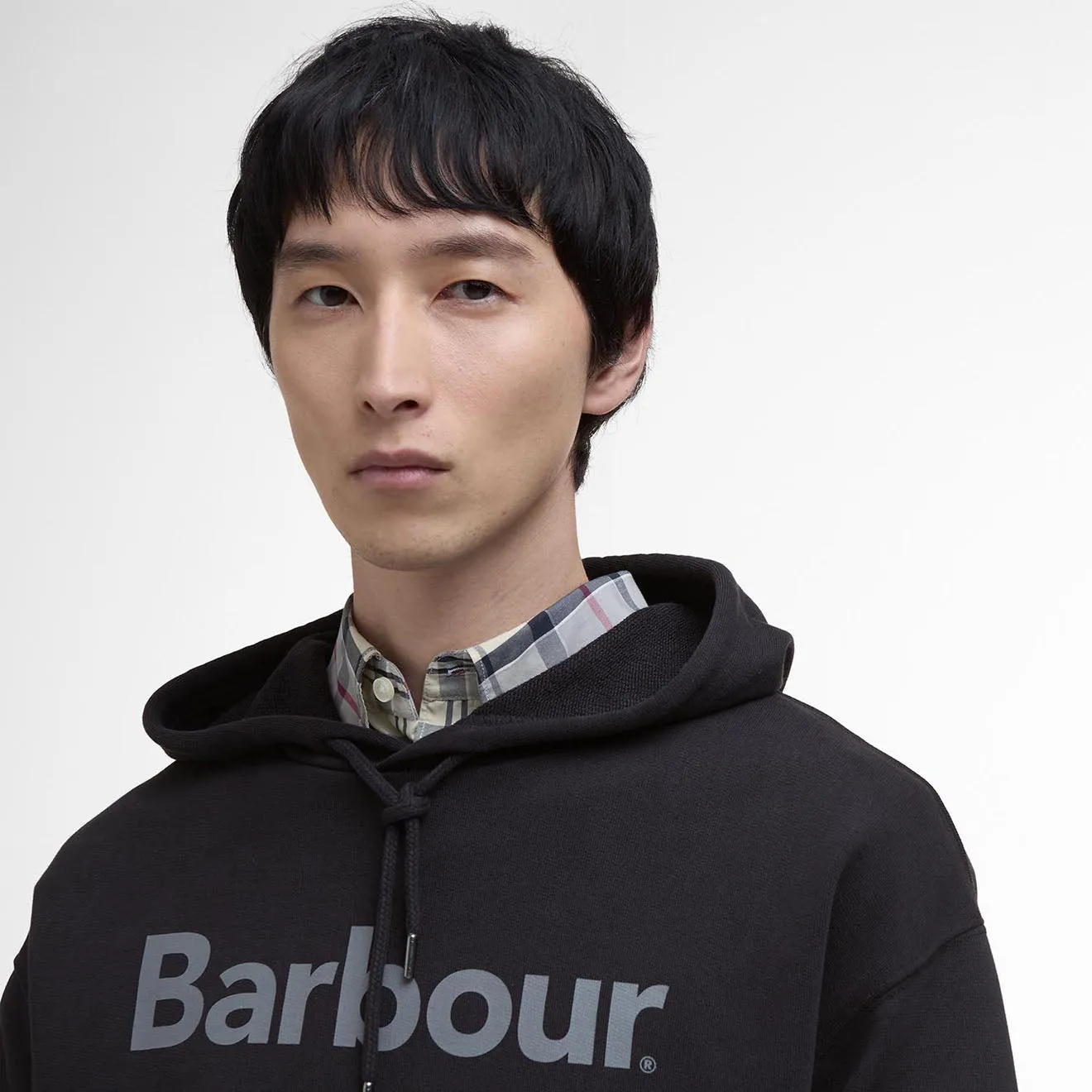 Barbour Nicholas Fit Hoodie Noir Vêtements Barbour