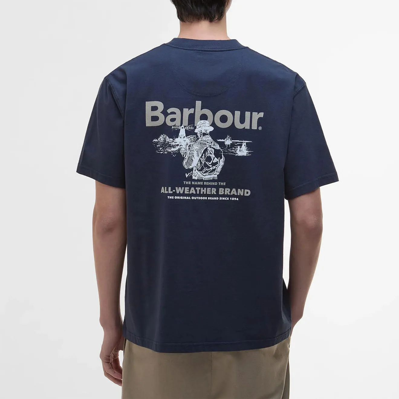 T-shirt graphique extérieur Barbour - Marine
