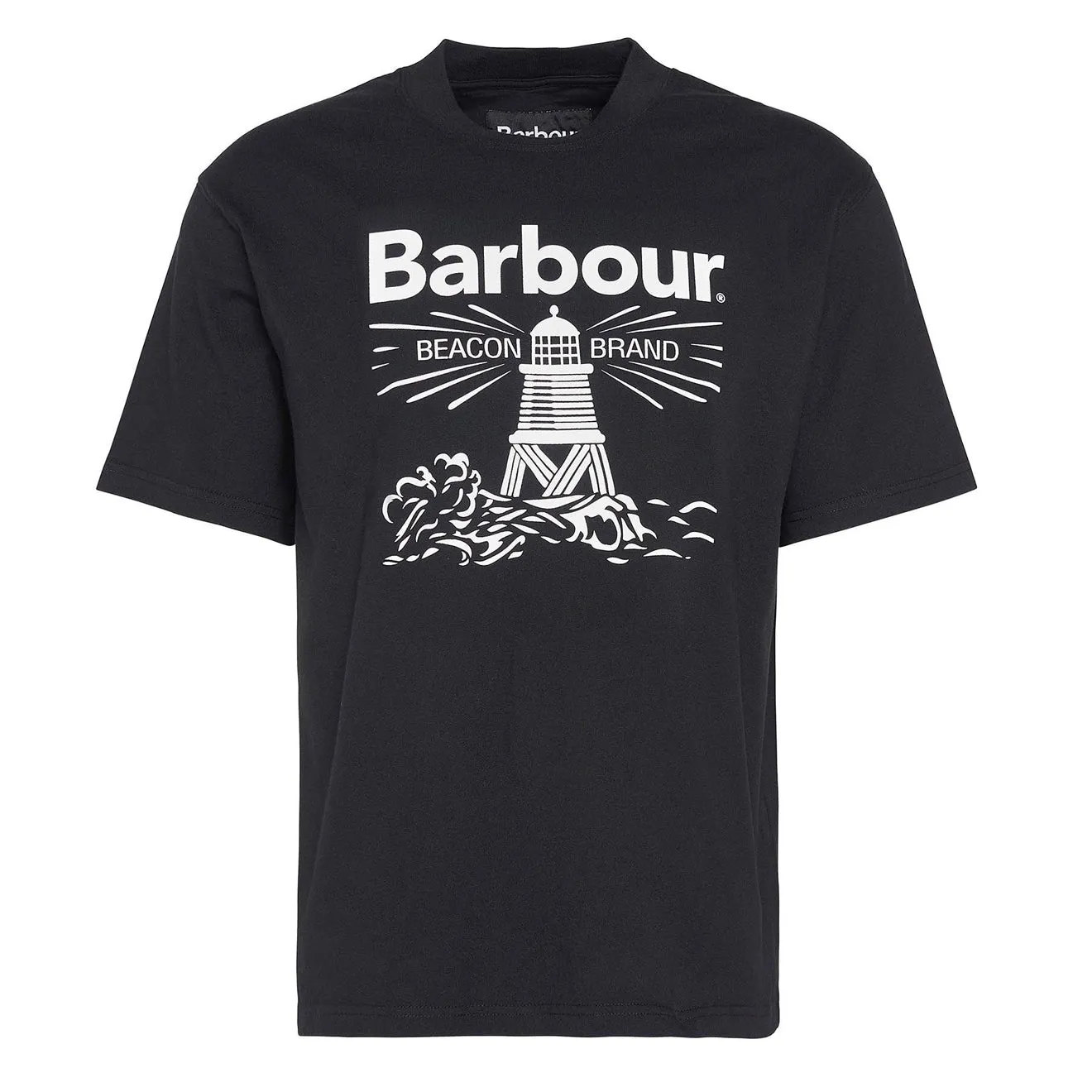 Barbour T-shirt graphique surdimensionné noir Vêtements Barbour
