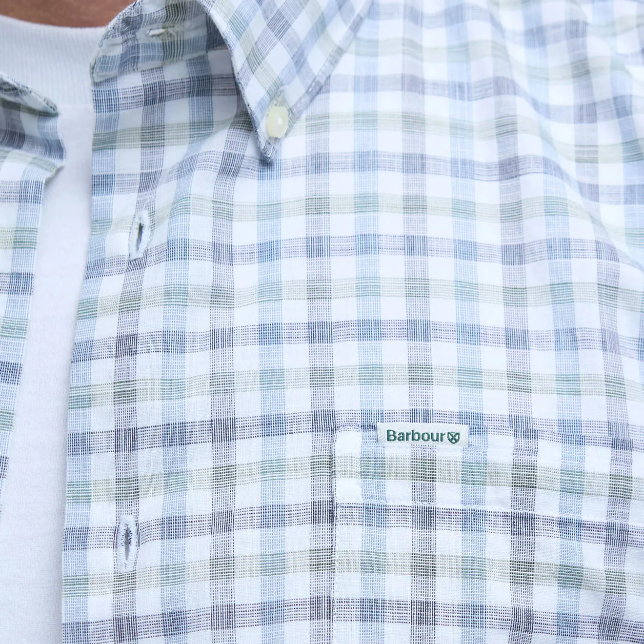 Chemise Barbour Ravenfield à carreaux coupe regular marine