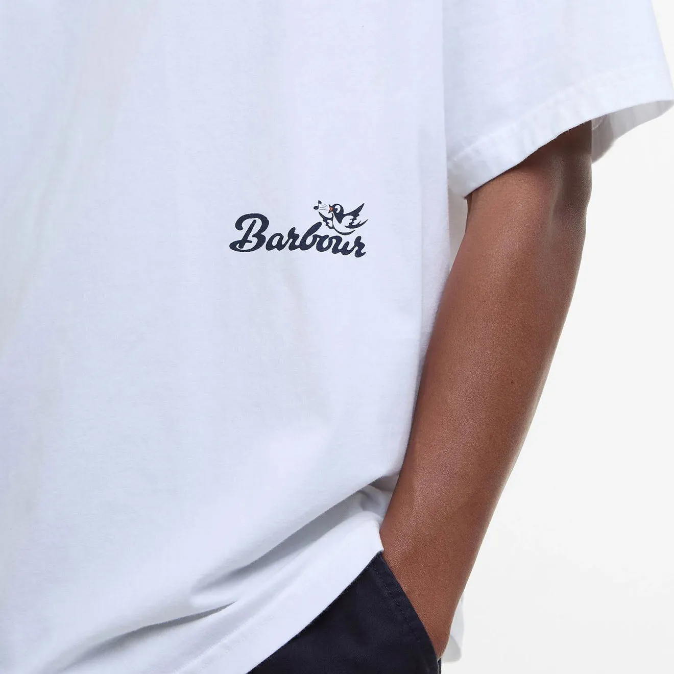 Barbour T-shirt graphique coupe Regence Blanc Vêtements Barbour