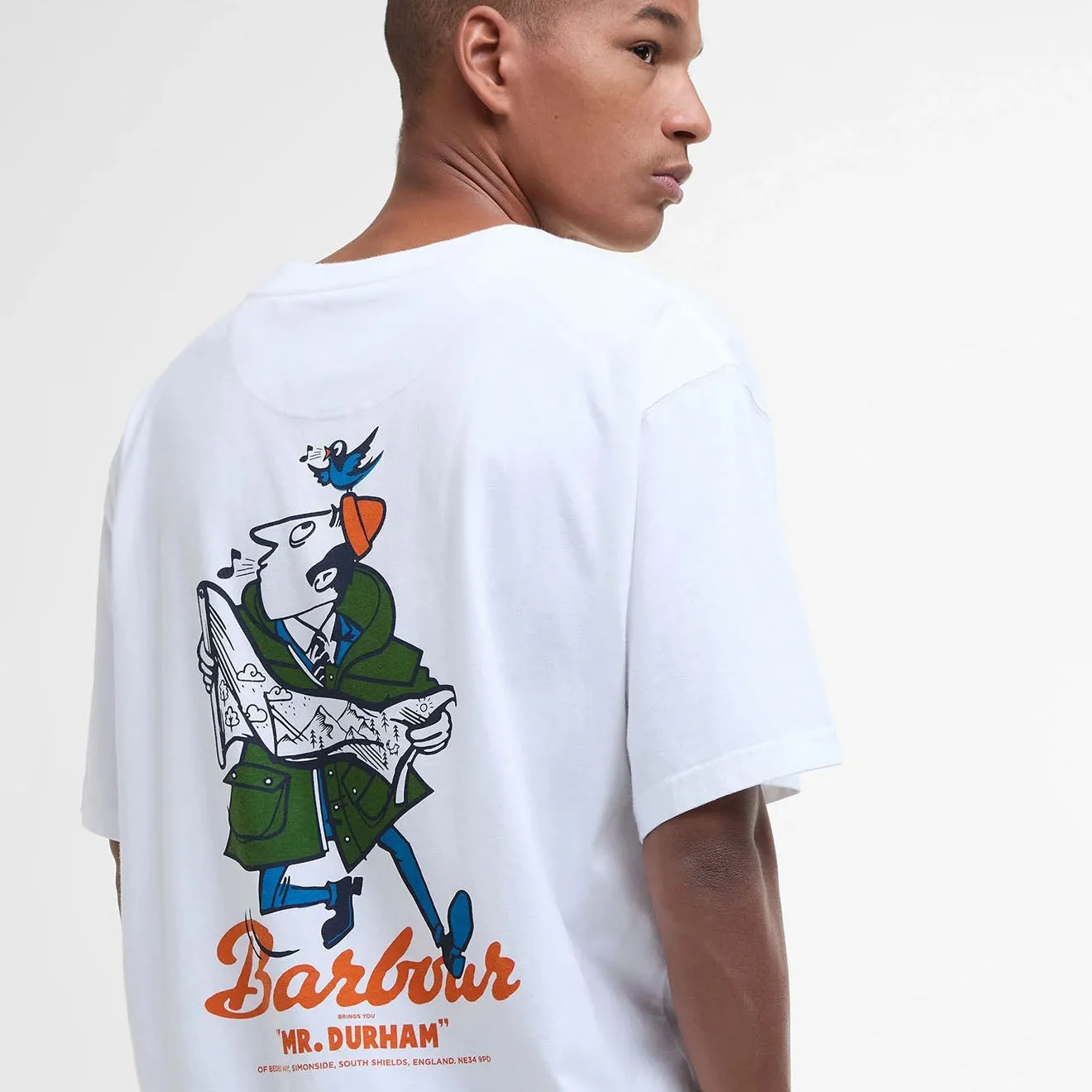 Barbour T-shirt graphique coupe Regence Blanc Vêtements Barbour