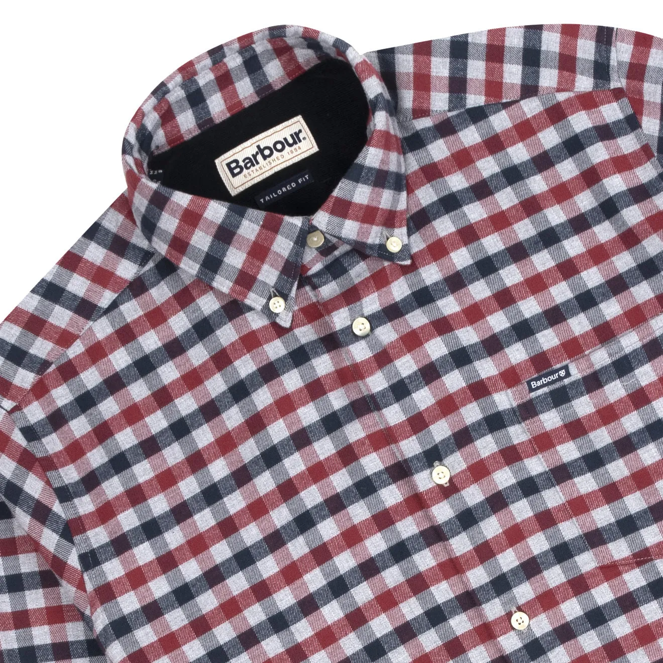 Chemise sur mesure Barbour Roth Gris Chiné