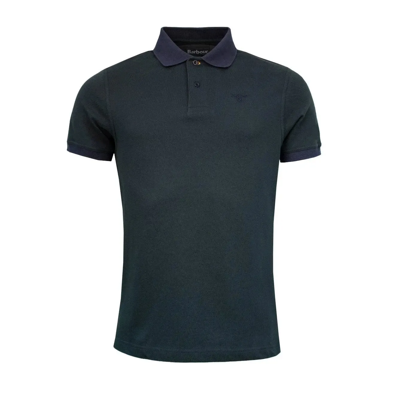 Barbour Sports Polo Mix Algues Marines Foncées