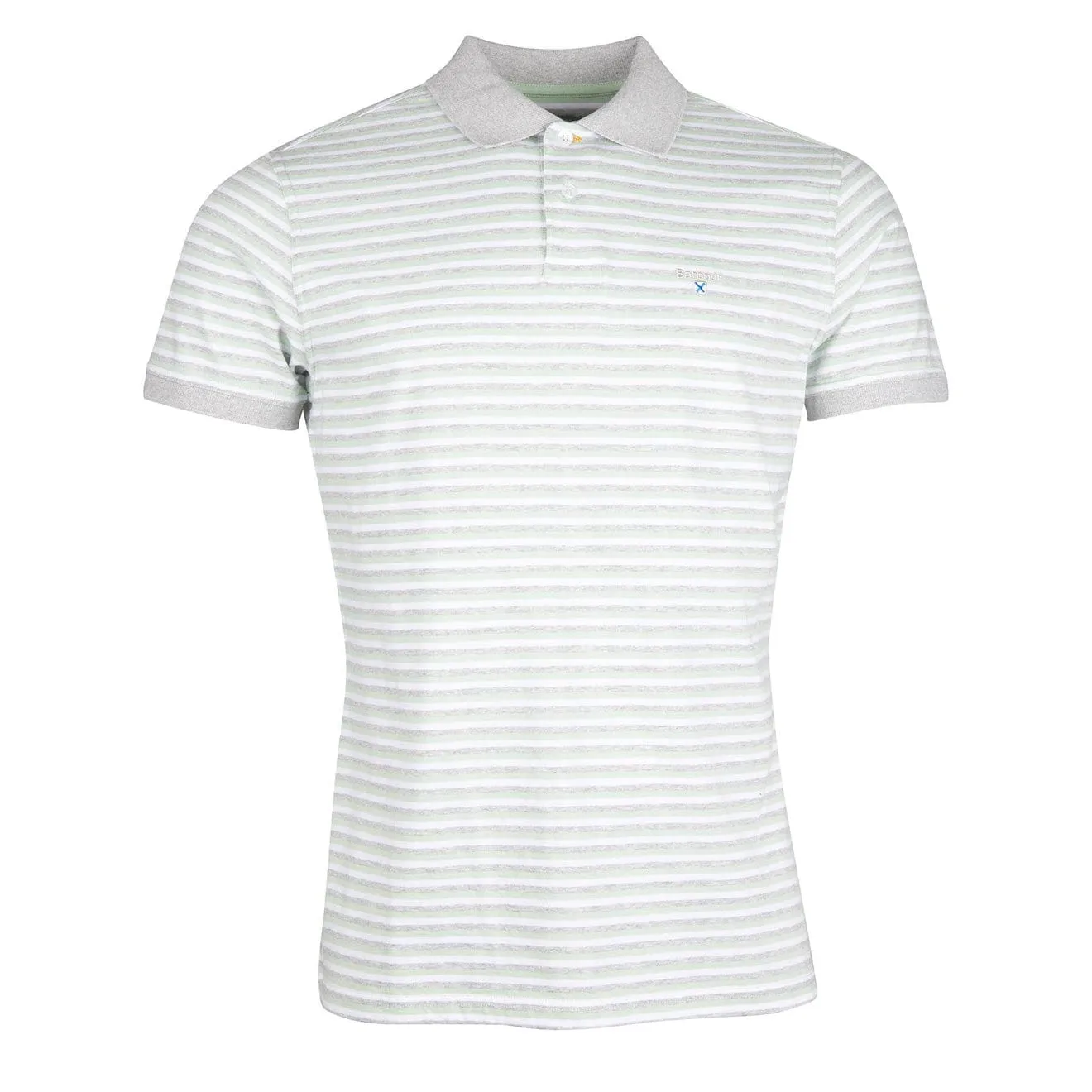 Barbour Swinden Polo Vert Poussiéreux Menthe