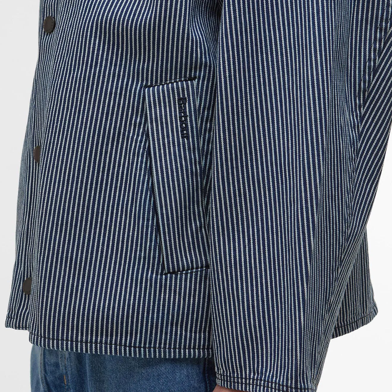 Veste décontractée à rayures Barbour Transport - Rayures indigo