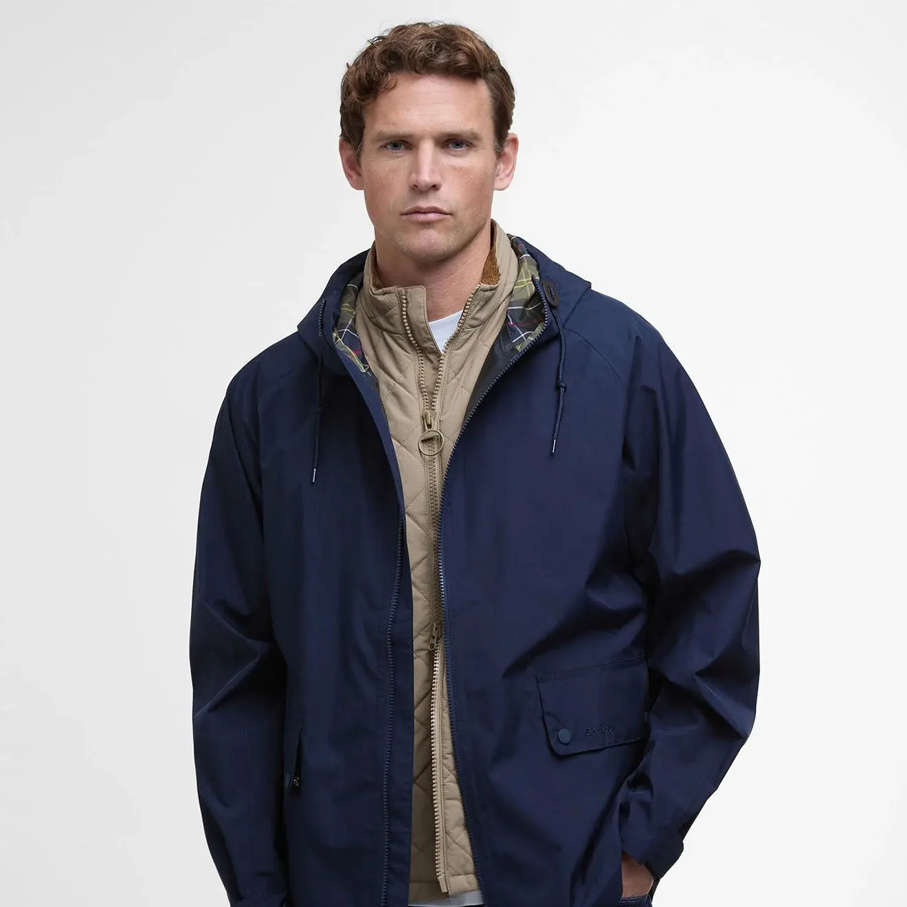Veste imperméable Barbour Trover Bleu marine