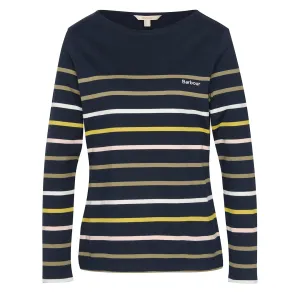 Barbour Womens Hawkins Top Navy Stripe