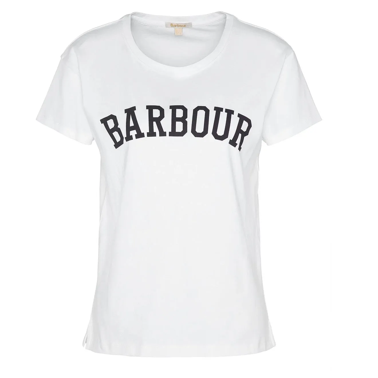 Barbour Femme T-shirt Classique Northumberland Blanc / Marine Vêtements Barbour