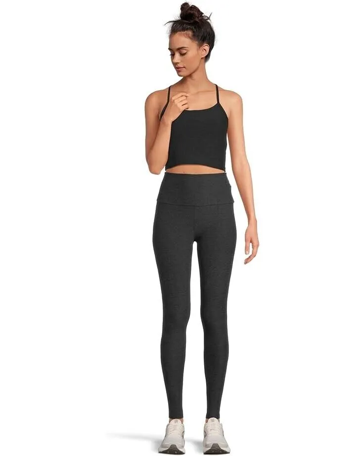 Beyond Yoga Leggings Spacedye Femme XL Noir Élastique Haute Taille Skinny ERK849