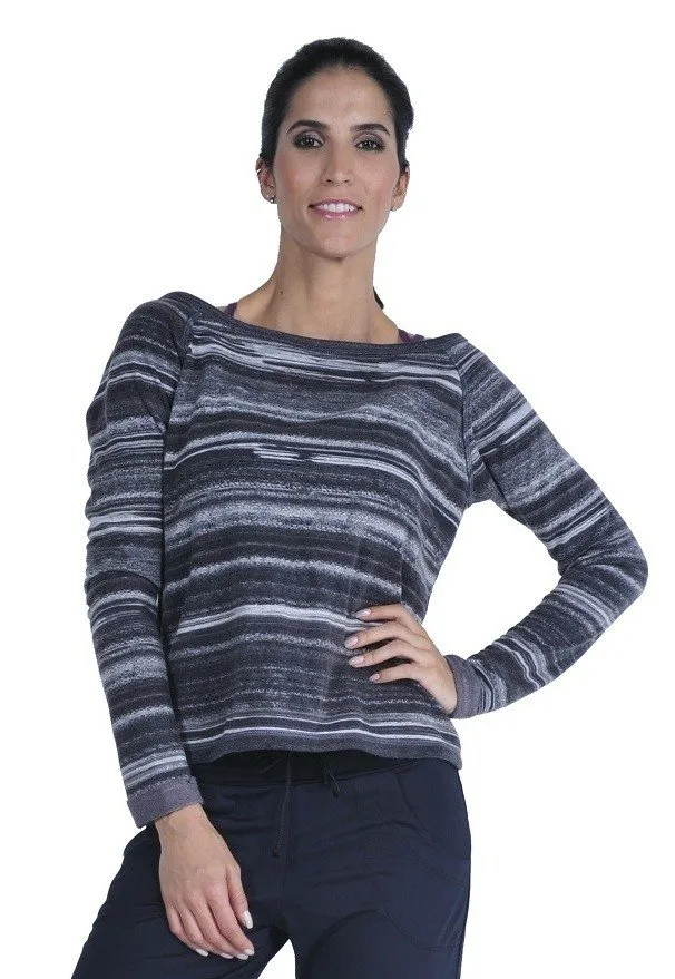 Bia Brazil Sweat-shirt léger Activewear TT4440 Rayures charbon