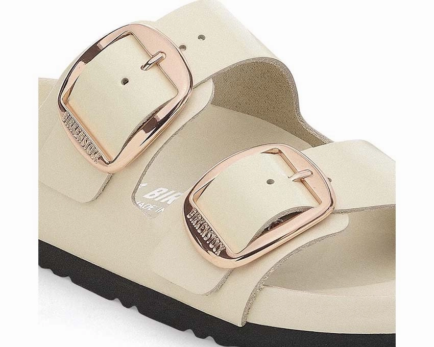 Birkenstock Arizona Big Buckle Natural Leather Patent