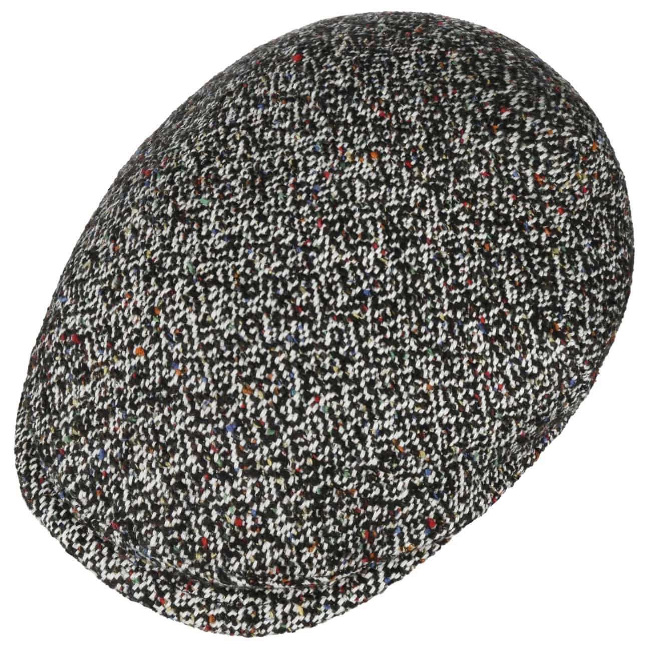 Borsalino Chapeaux à Points de Couleur Bonnet en Laine Plate par Borsalino