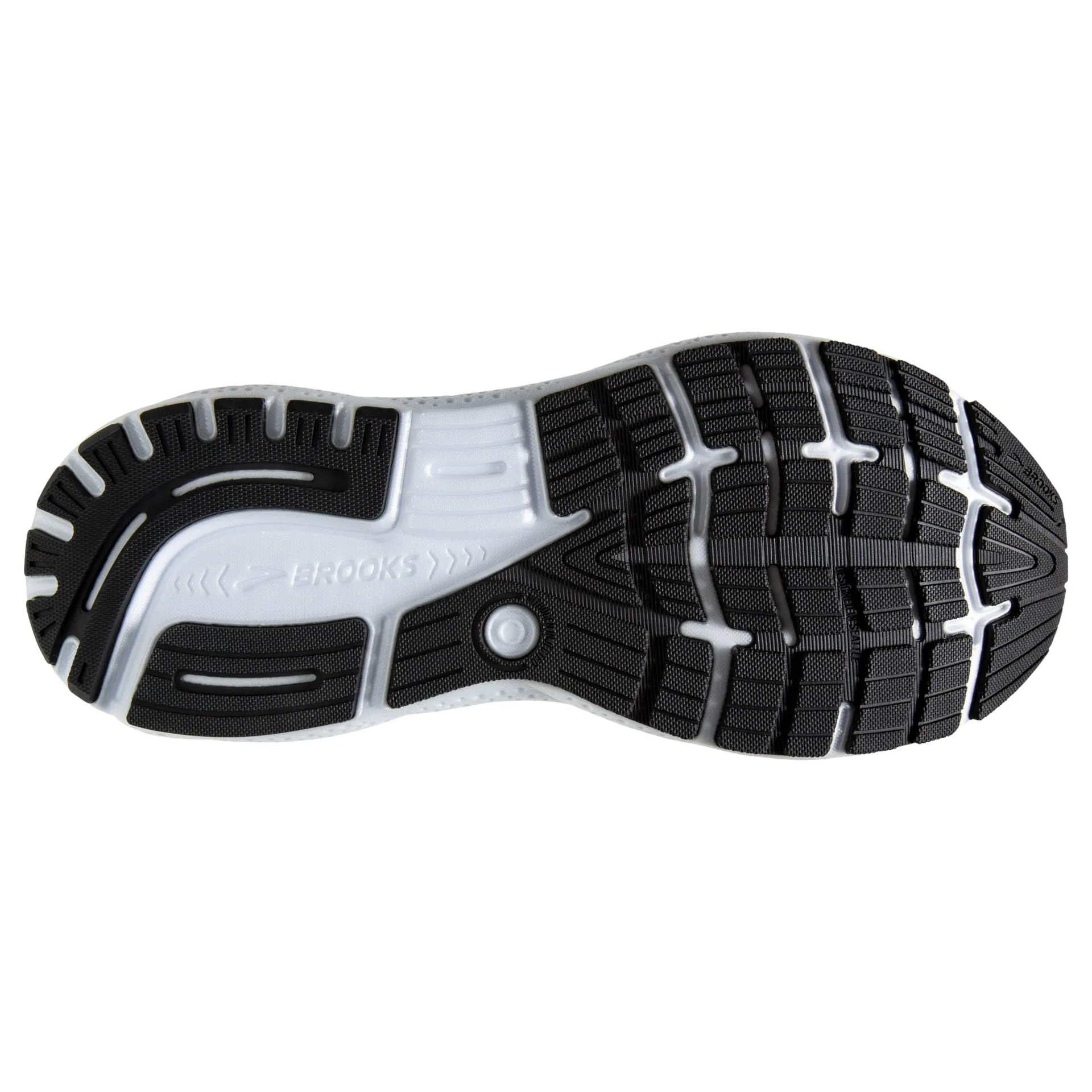 Brooks Mens Ghost 16 - Opale bleue/Noir/Capucine (1104181D474) Brooks