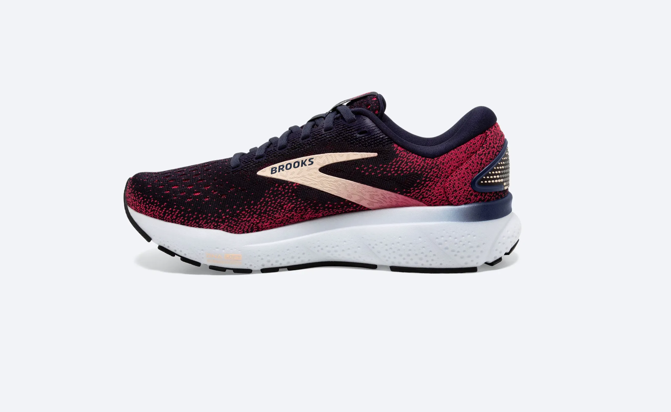 Brooks Womens Ghost 16 - Bleu marine/Framboise/Abricot (1204071D422) Brooks
