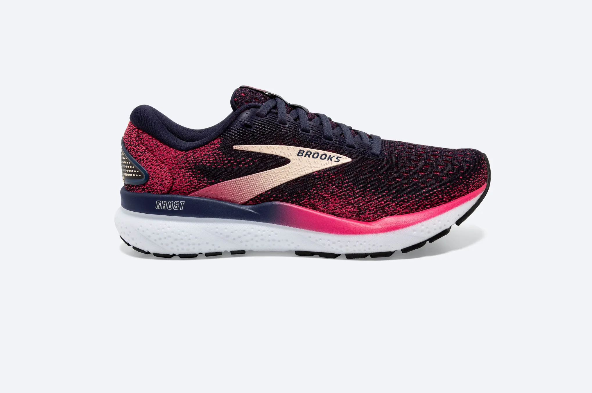 Brooks Womens Ghost 16 - Bleu marine/Framboise/Abricot (1204071D422) Brooks