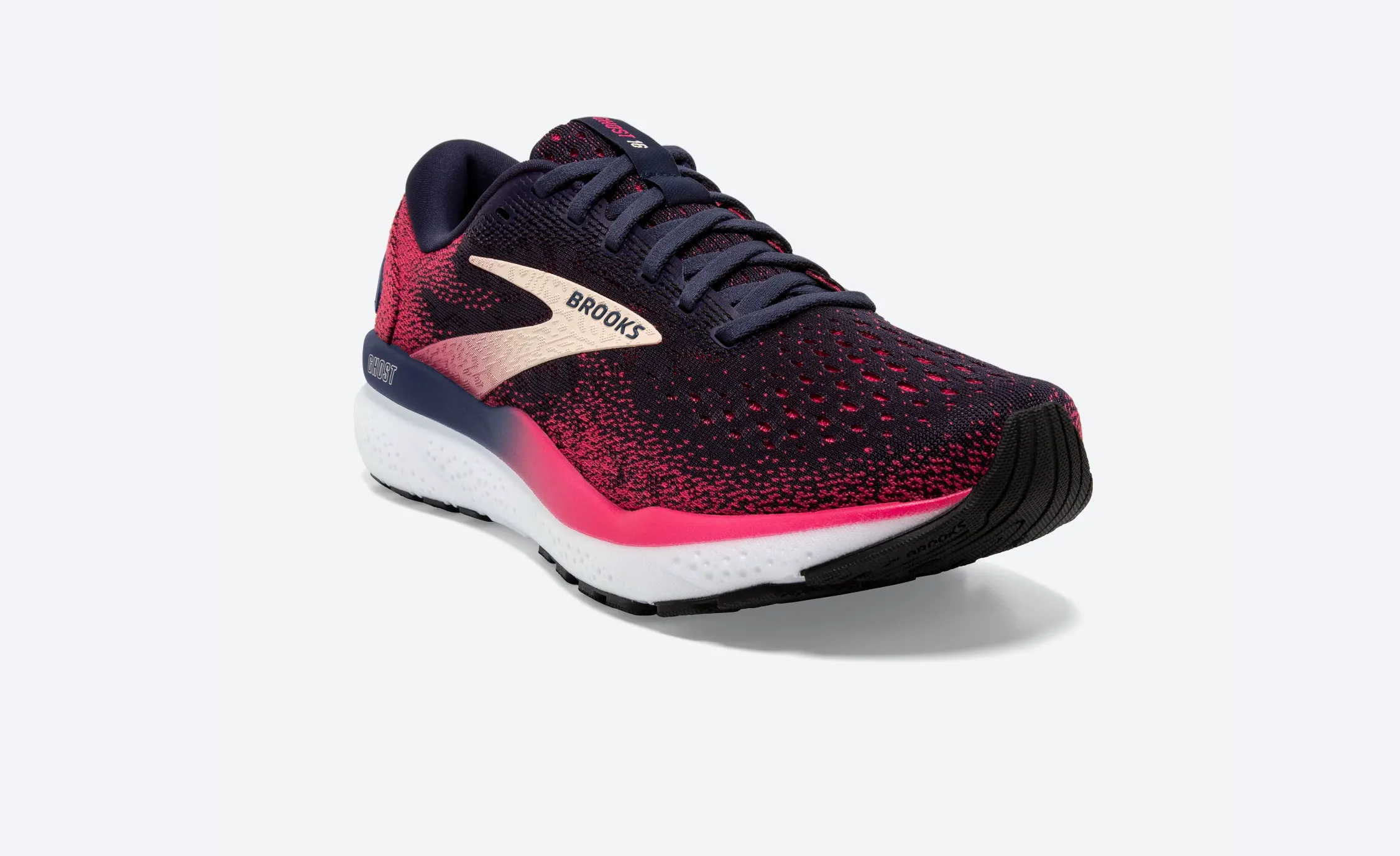 Brooks Womens Ghost 16 - Bleu marine/Framboise/Abricot (1204071D422) Brooks