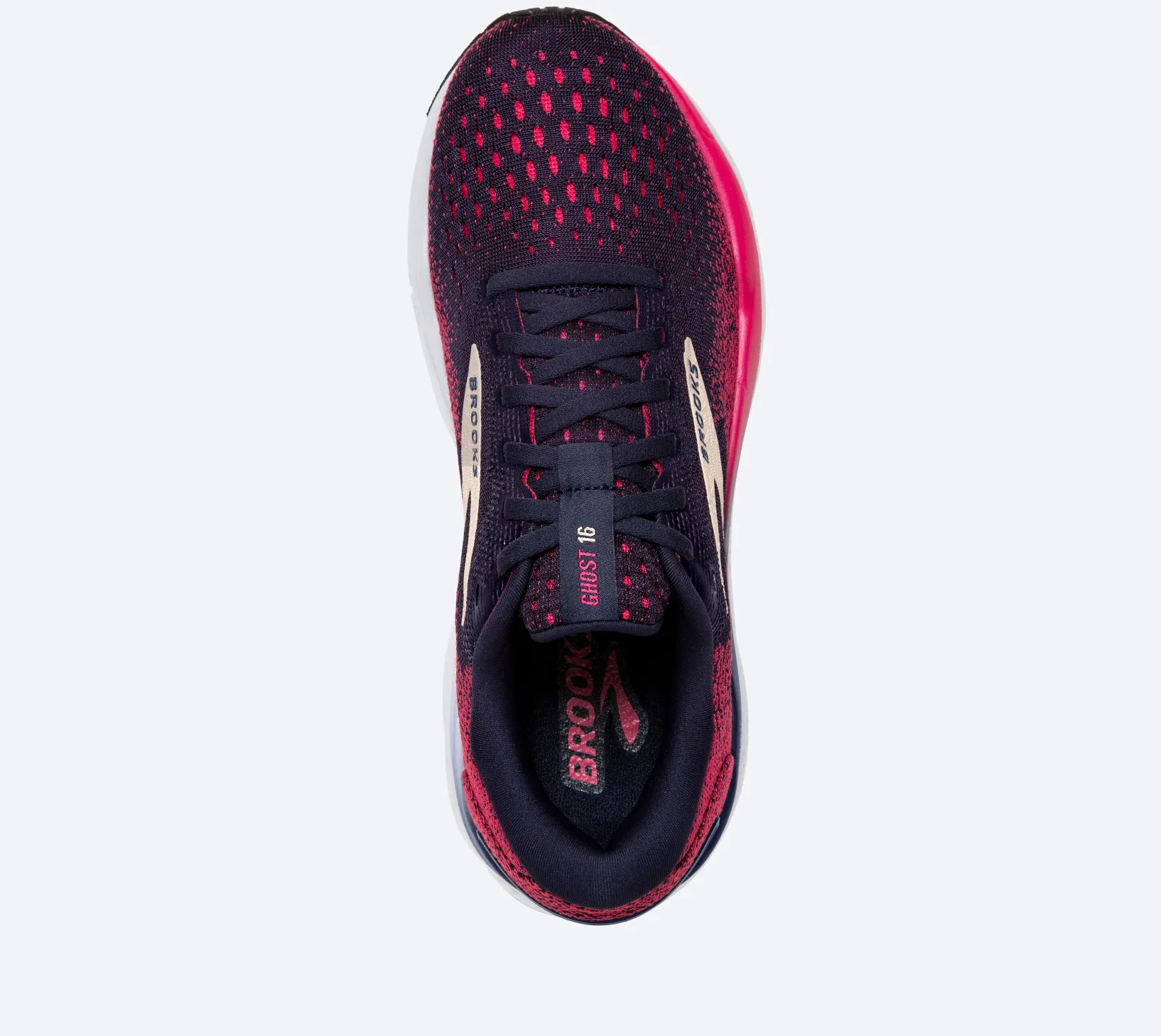 Brooks Womens Ghost 16 - Bleu marine/Framboise/Abricot (1204071D422) Brooks