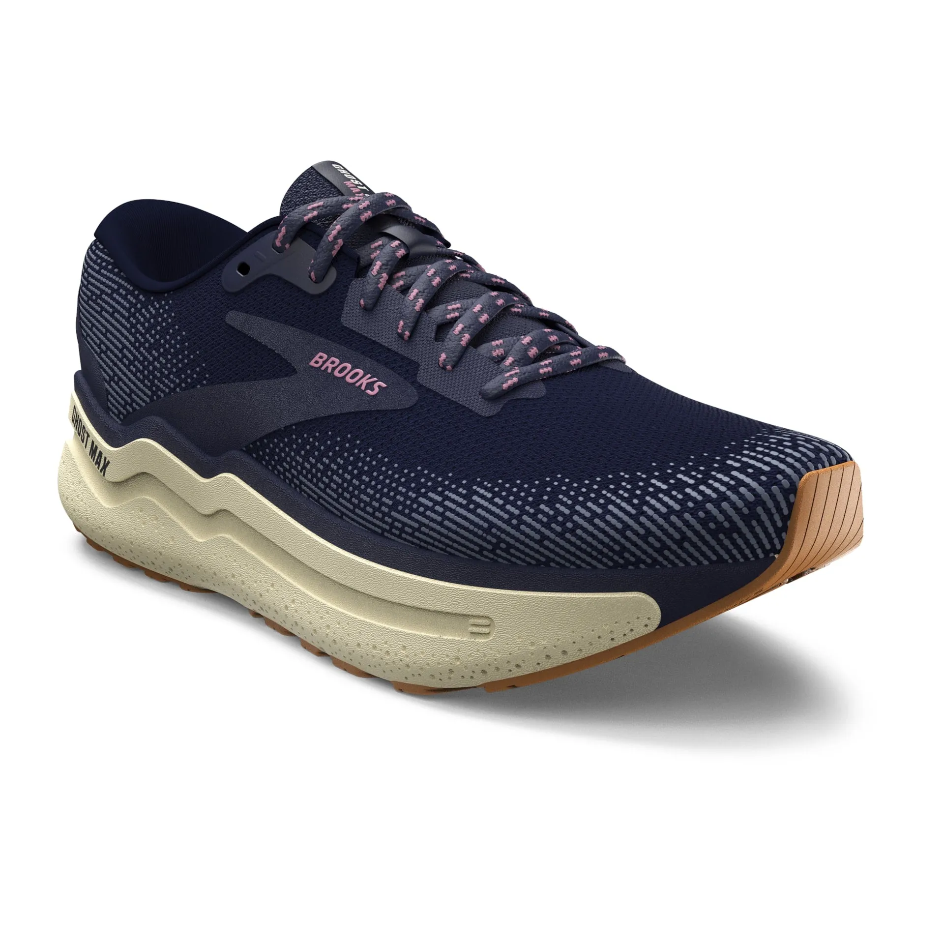 Brooks Womens Ghost Max 2 - Bleu marine/Orchidée/Lait de coco (1204201B444) Brooks