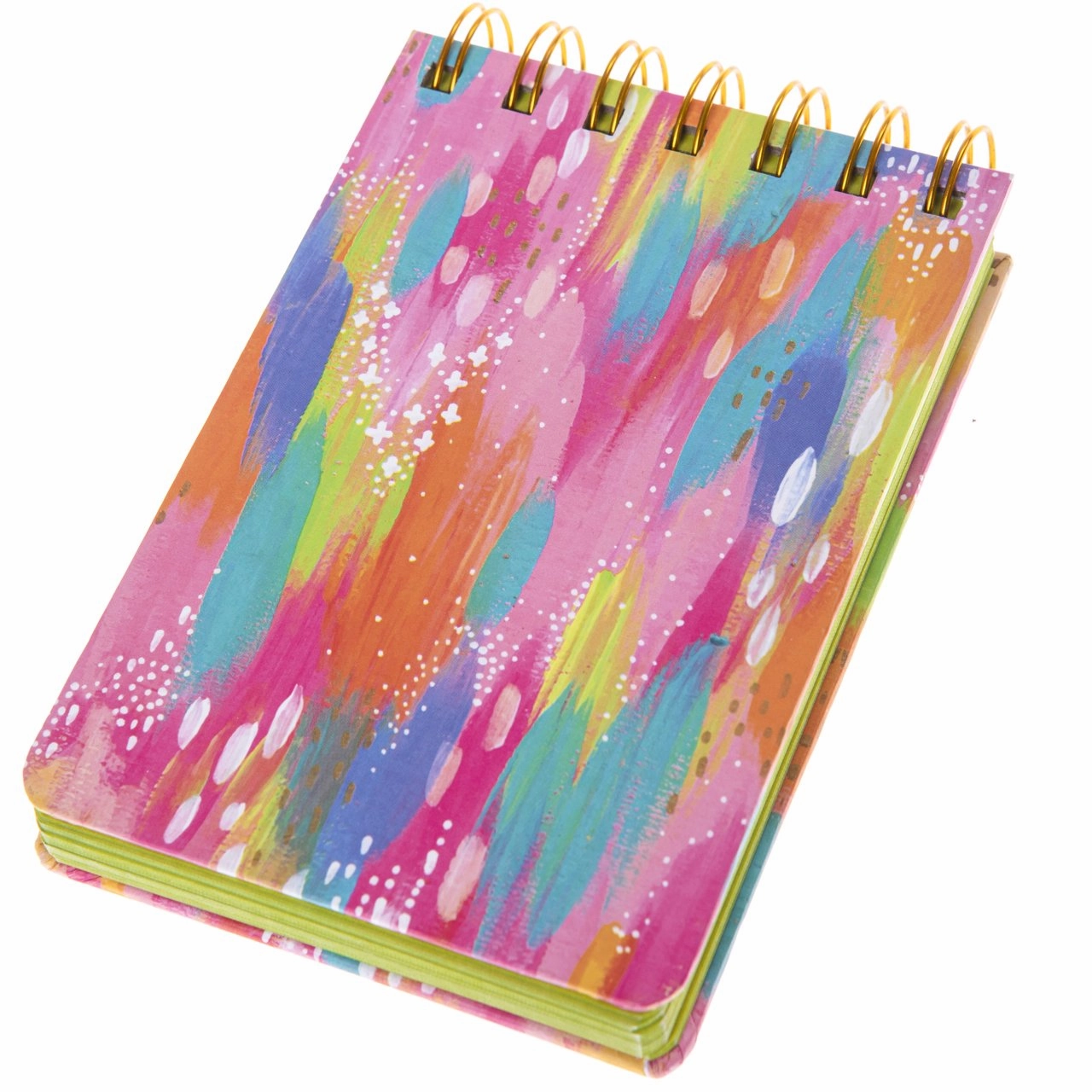 Brush Strokes Small Wire Notebook
