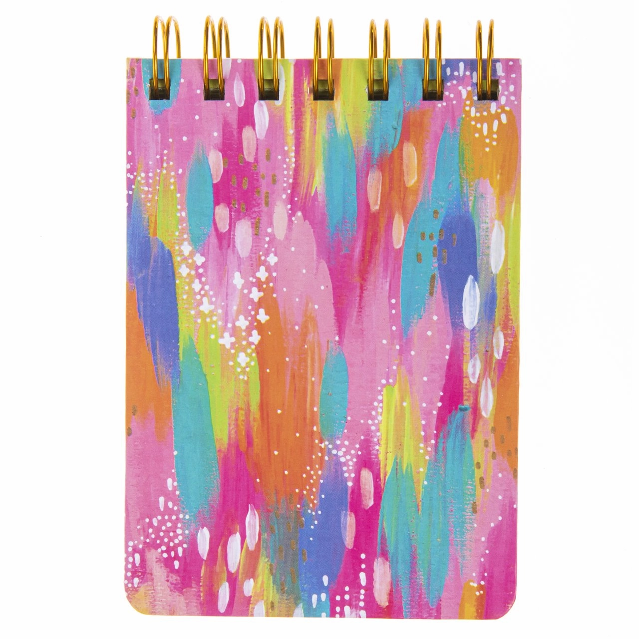 Brush Strokes Small Wire Notebook