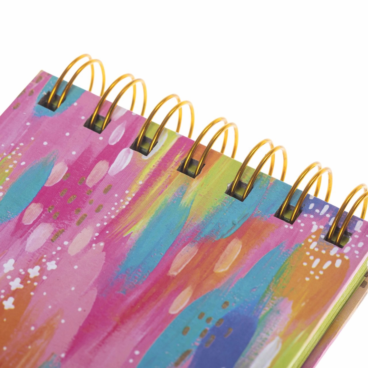 Brush Strokes Small Wire Notebook