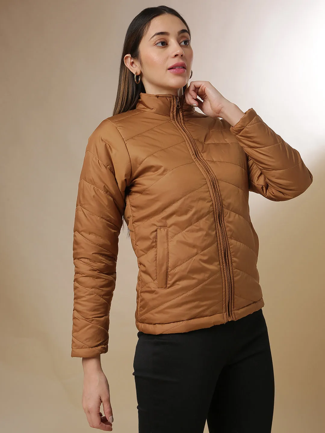 Veste bomber décontractée élégante pour femmes Campus Sutra