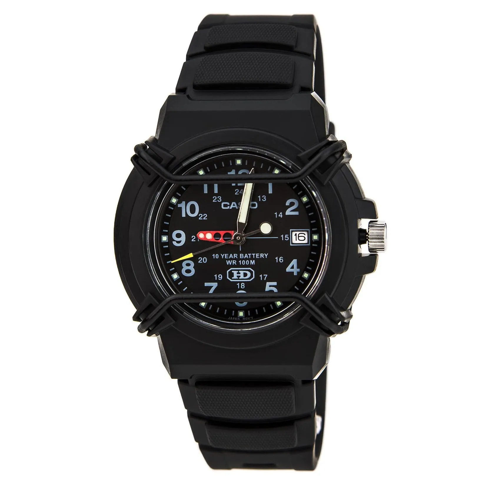 Montre Casio pour Homme Classique Sport Cadran Noir en Résine Noire | HDA600B-1B Montres pour Homme Casio