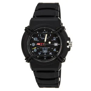 Casio Men's Classic Sports Black Dial Black Resin Watch | HDA600B-1B Casio Men's Watches