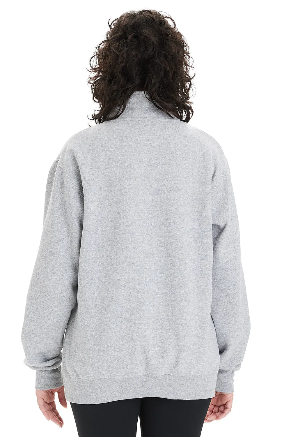 Champion Sweat-shirt à capuche 1/4 zip Powerblend pour Homme - Gris acier clair